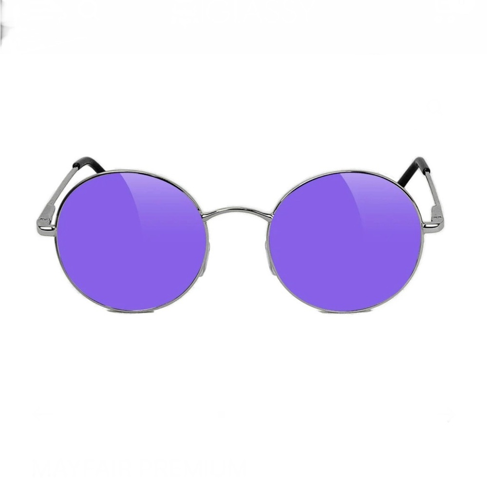 SOLD❌ NWT• Retro Unisex, Purple Oval Sunglasses🌟 - Picture 4 of 7